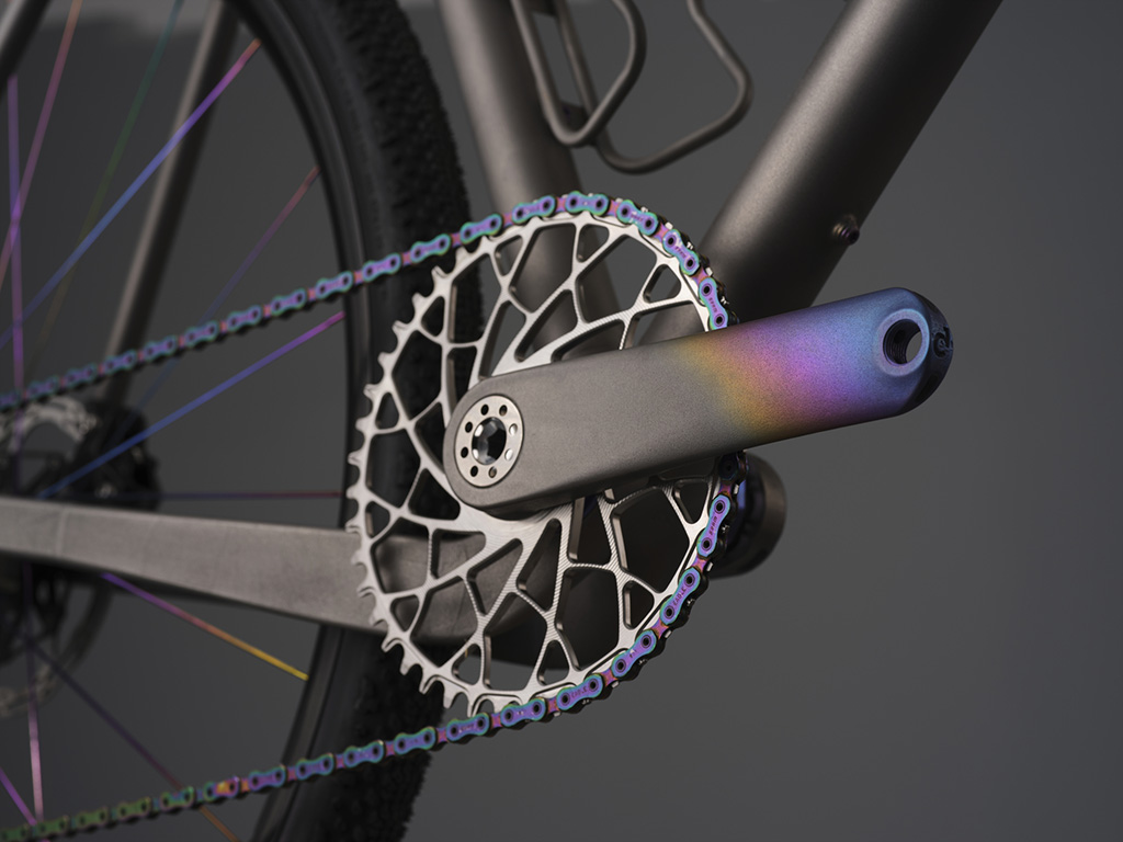 Sturdy Cycles Rainbow Cranks photo