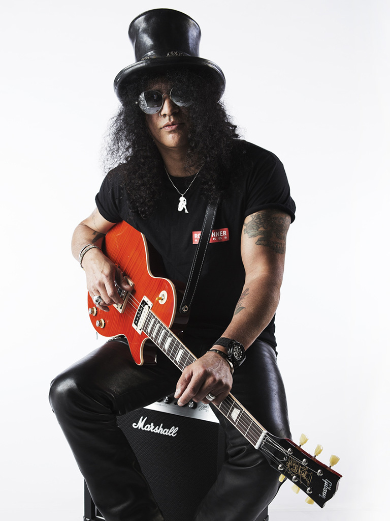 Former Guns N' Roses guitarist Slash signs copies of his autobiography ' Slash' at Waterstone's in Piccadilly, London Stock Photo - Alamy